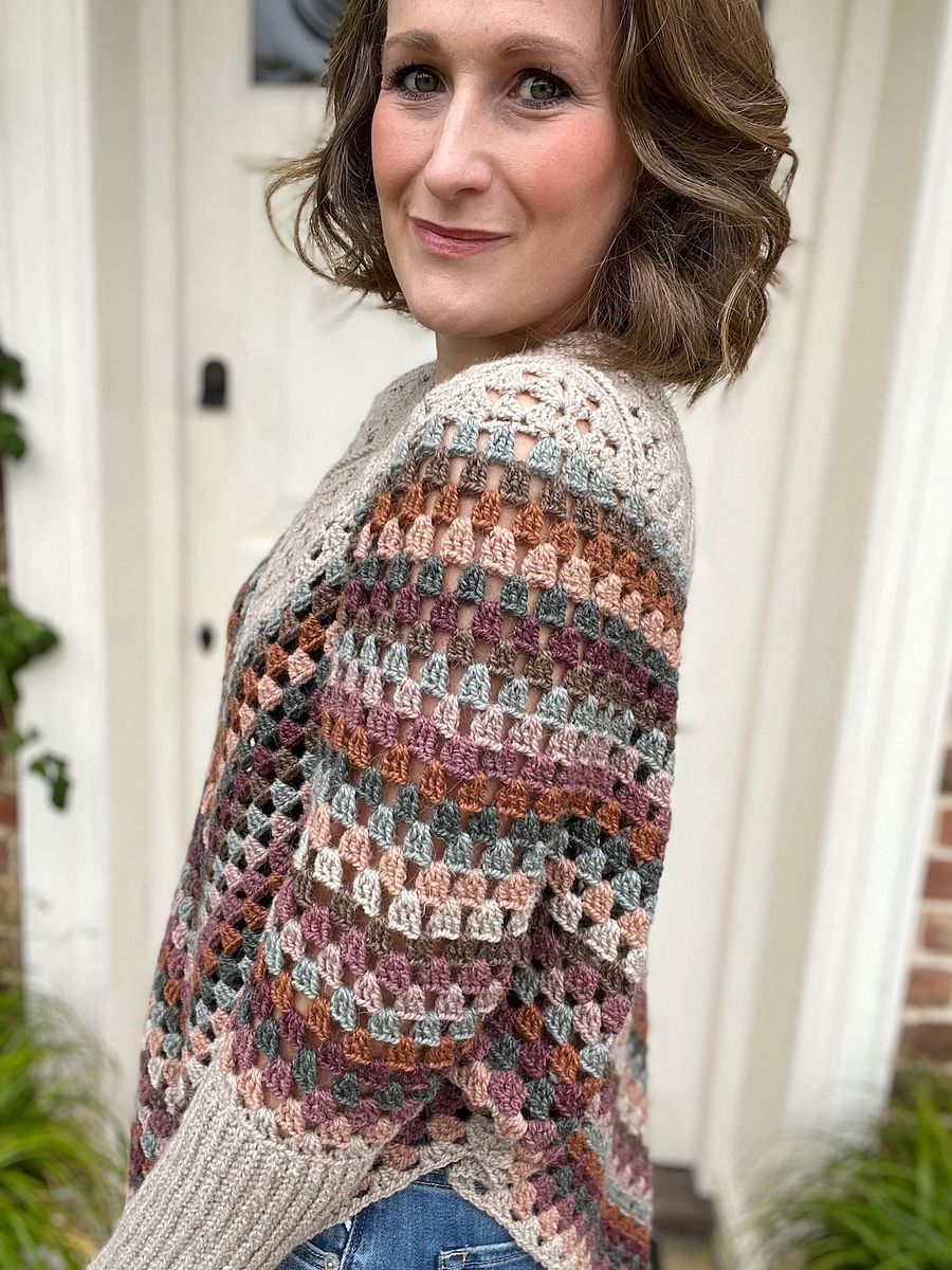 FRANNY GRANNY PONCHO CROCHET PATTERN WITH OPTIONAL SLEEVES product image (3)