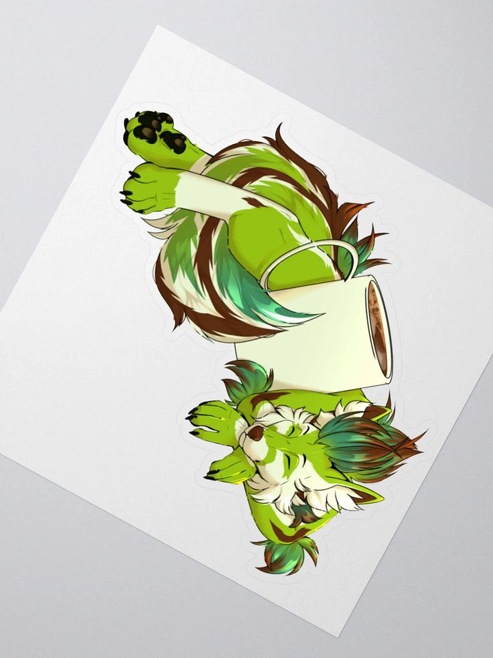 Coffee Avocado Kiss-Cut Sticker product image (4)
