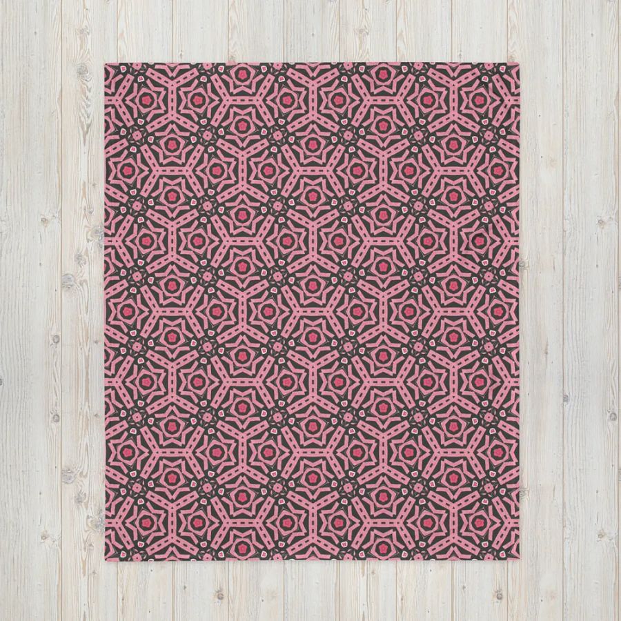Black Red and Black Throw Blanket product image (7)