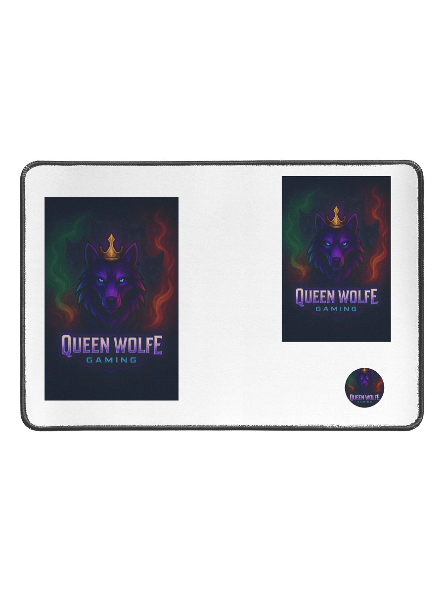 Crowned Wolf Desk Mat product image (1)