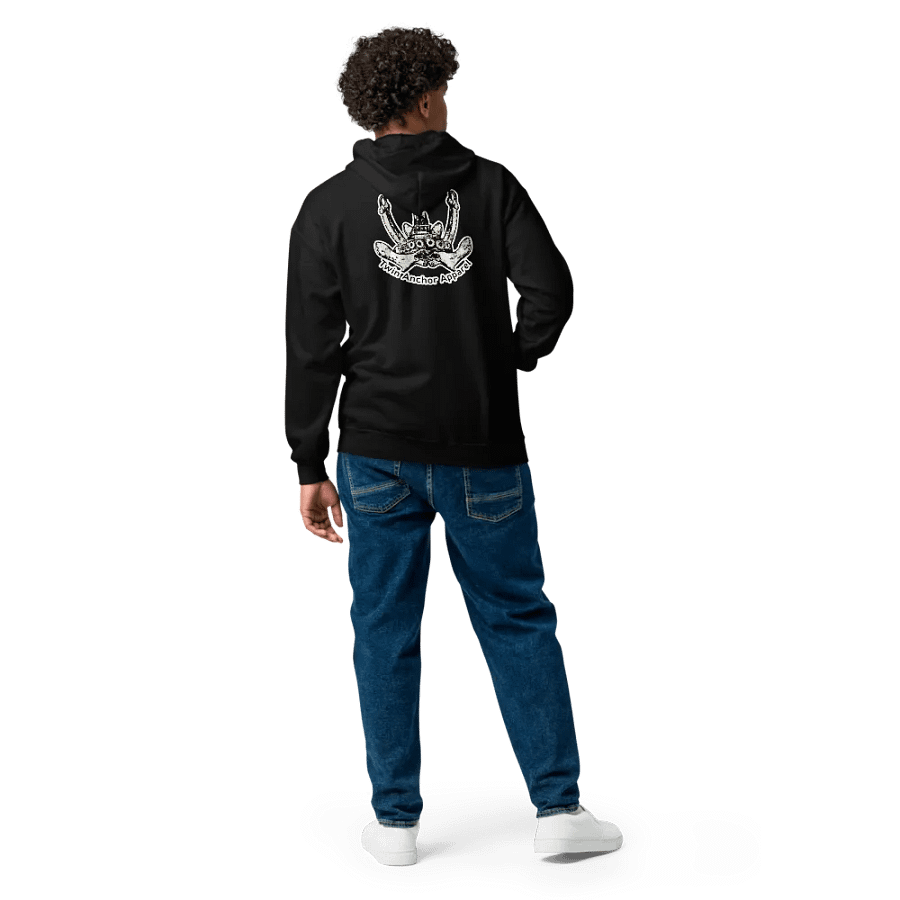 Twin Anchor Logo Zip Hoodie product image (8)