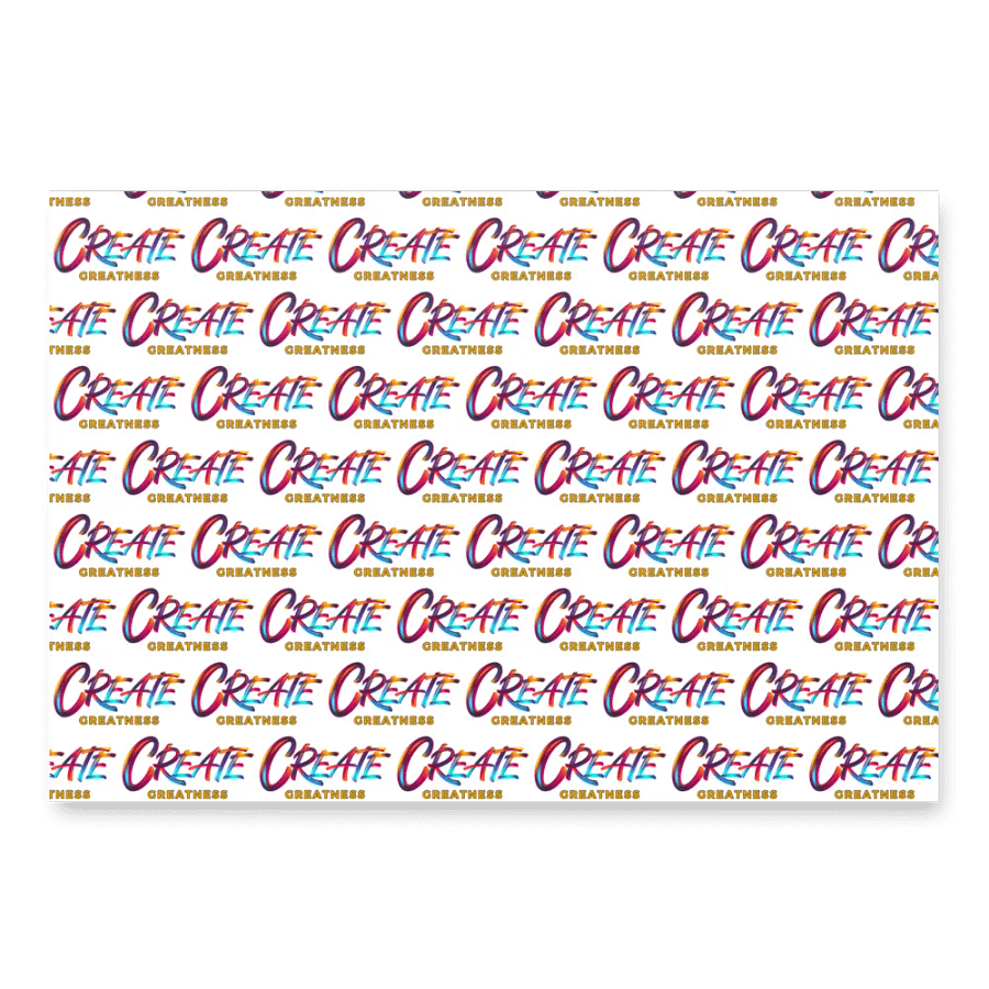 Create Greatness Wrapping Paper Set product image (4)