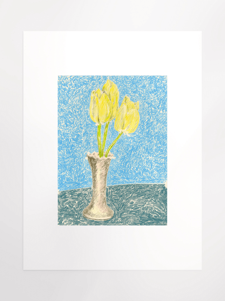Yellow Tulips in grandmother's Vase 09.29.12 print product image (2)