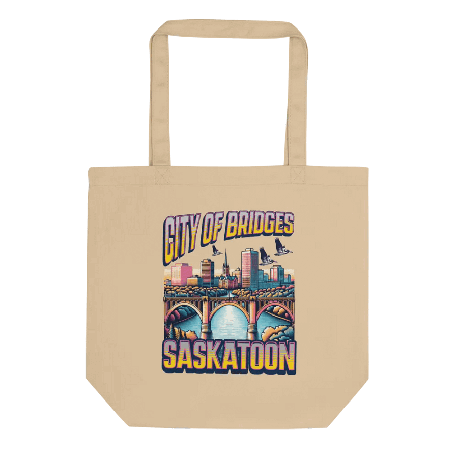 City Of Bridges Saskatoon Skyline Eco Tote product image (1)
