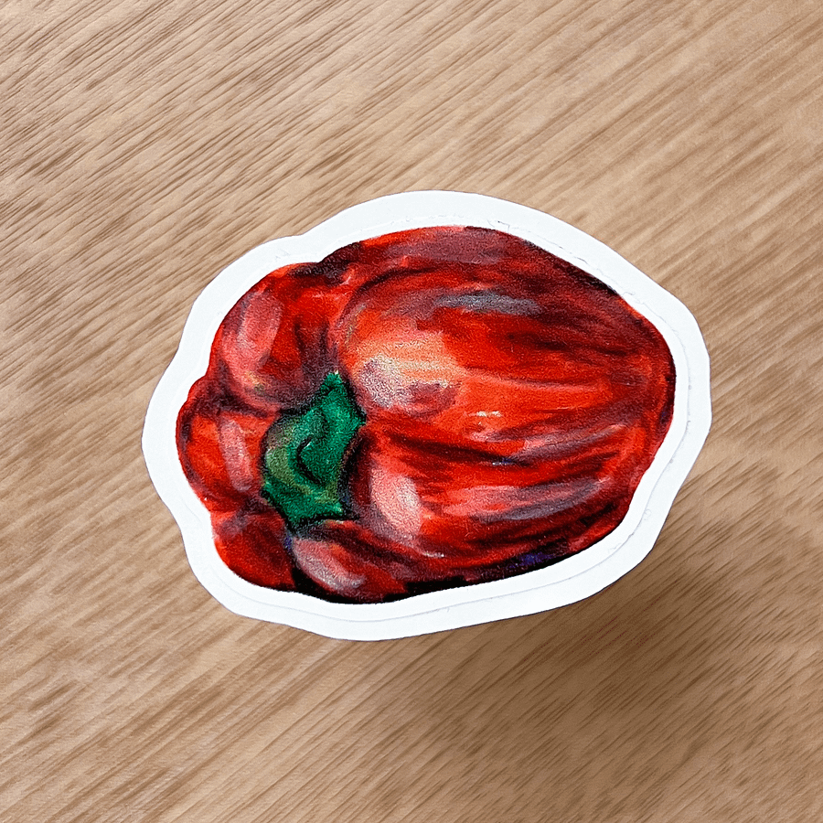 Red pepper sticker product image (1)