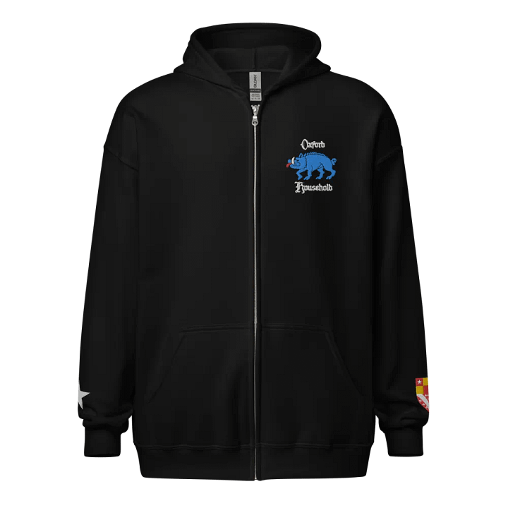 Oxford Embroidered Zip Hoodie product image (1)