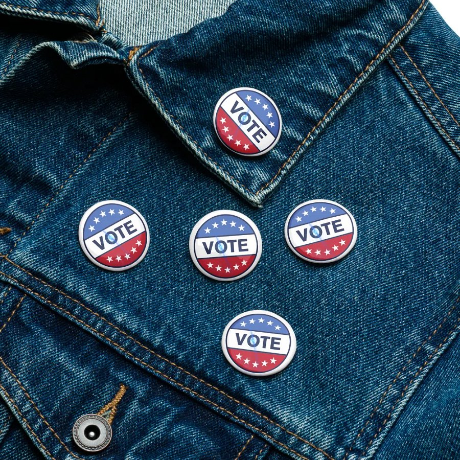 Patriotic Vote Pin Buttons Set product image (16)