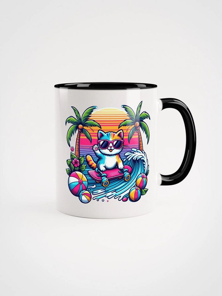 Vibrant Ceramic Mug with Colourful Interior product image (1)