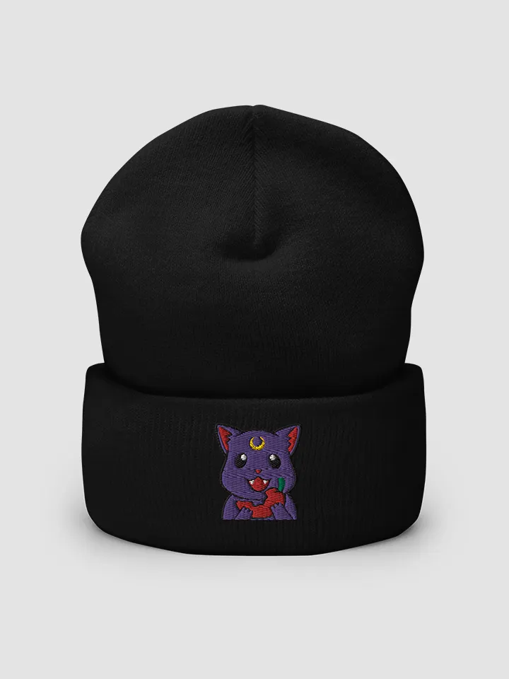 Spicy Moon Cat Cuffed Beanie product image (2)