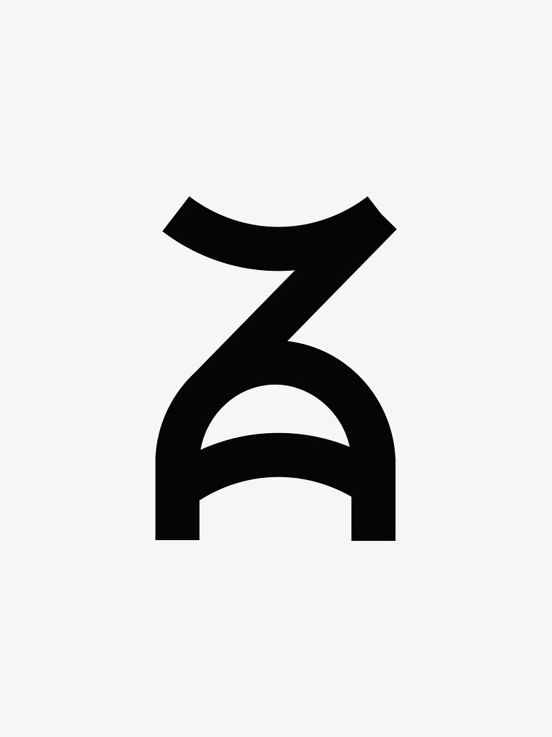 AZ or ZA Letter Logo