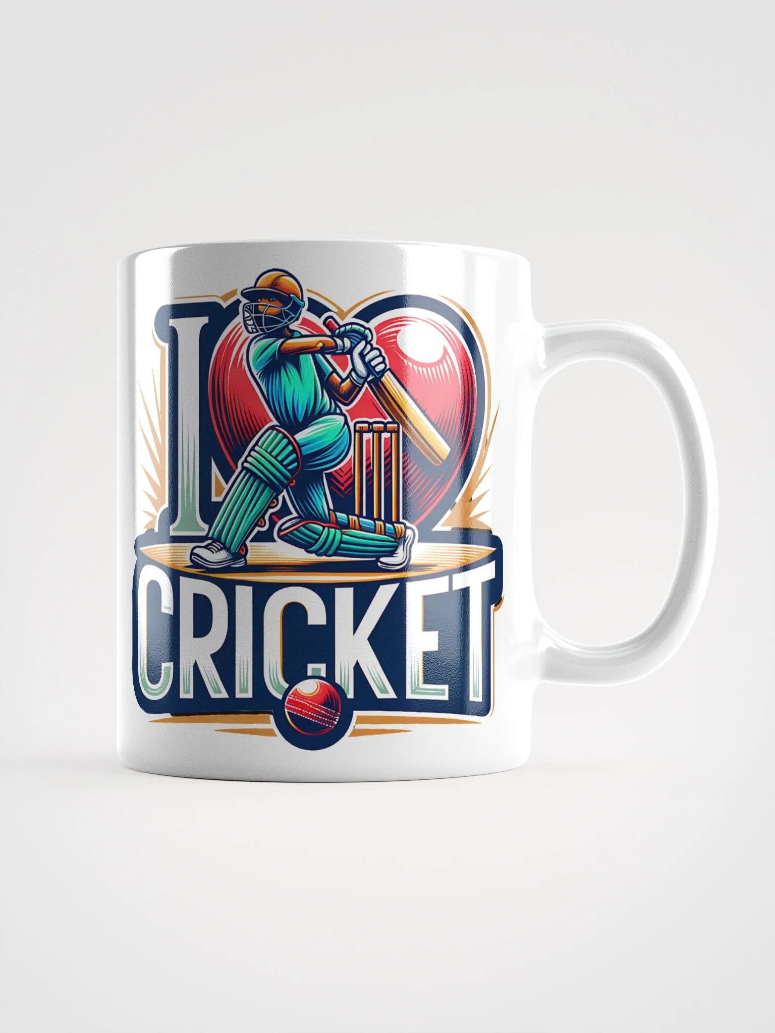 I Love Cricket Mug - Perfect for Cricket Enthusiasts product image (2)