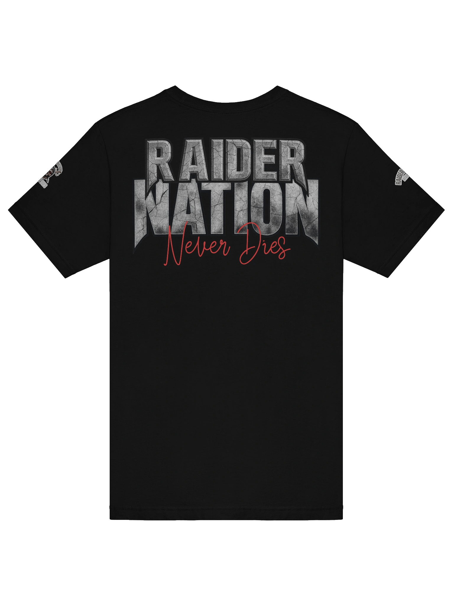 “RAIDER NATION NEVER DIES” Skull Tee | Las Vegas Raiders | NFL Home Locker product image (23)