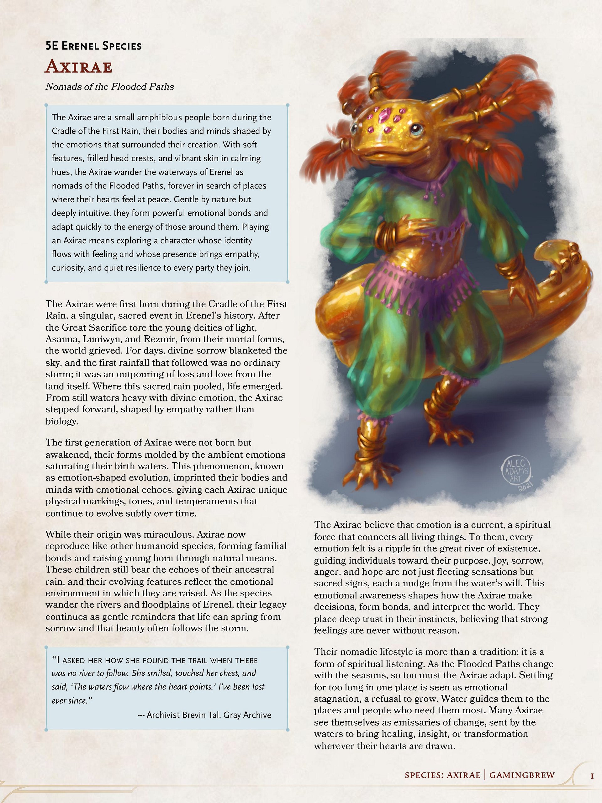 Axirae | 5E Species product image (2)