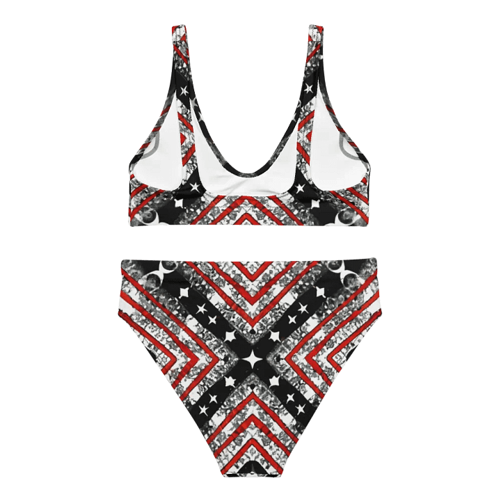 Black/Silver and Red Stars and Stripes Bikini product image (2)