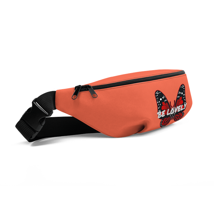 Be Lovely Butterfly All-Over Print Fanny Pack Coral product image (2)