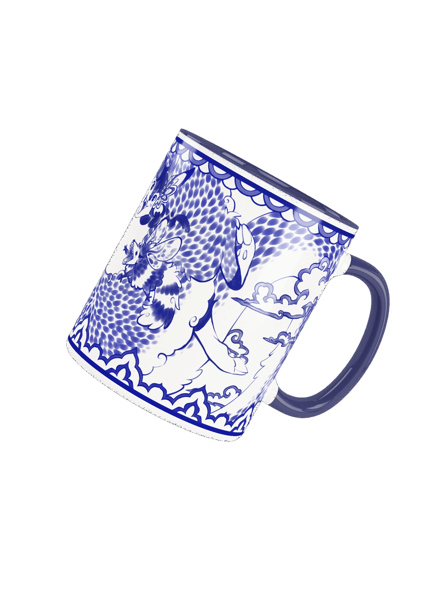 Porcelain friends mug product image (4)