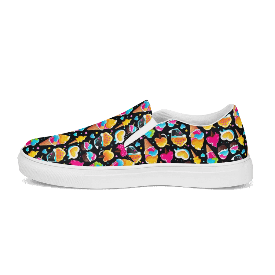 Ice Cream Pattern All Over Print Slip On Shoes product image (7)