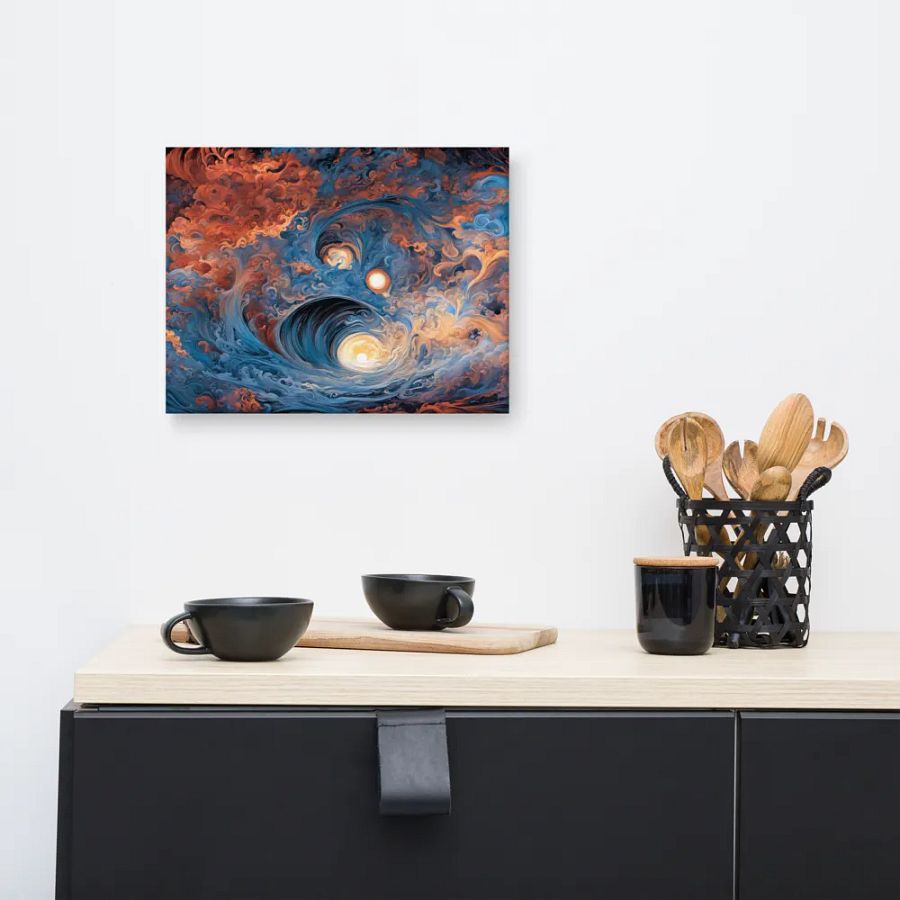 The Sea of Twirls Canvas product image (8)