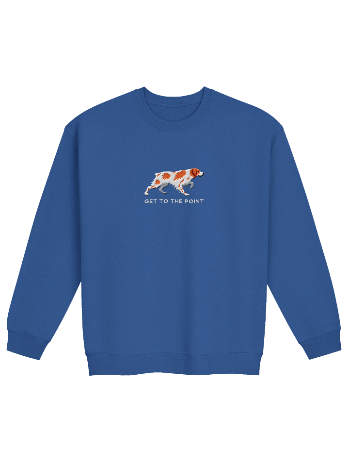 Get to the Point Sweatshirt (Embroidered) of a Brittany Spaniel(Orange) product image (13)