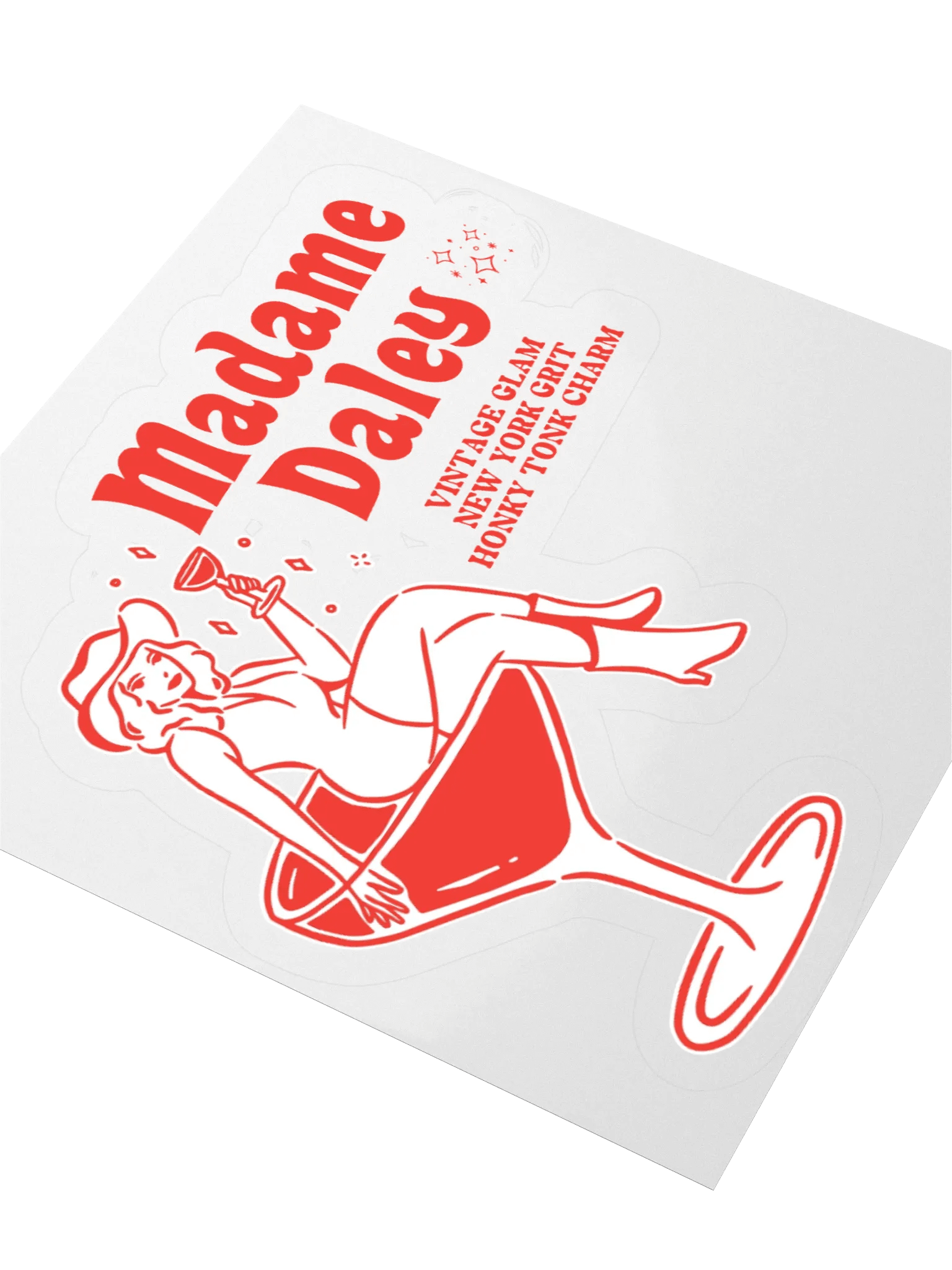 Die-cut Sticker: Cheers Darlin' product image (8)