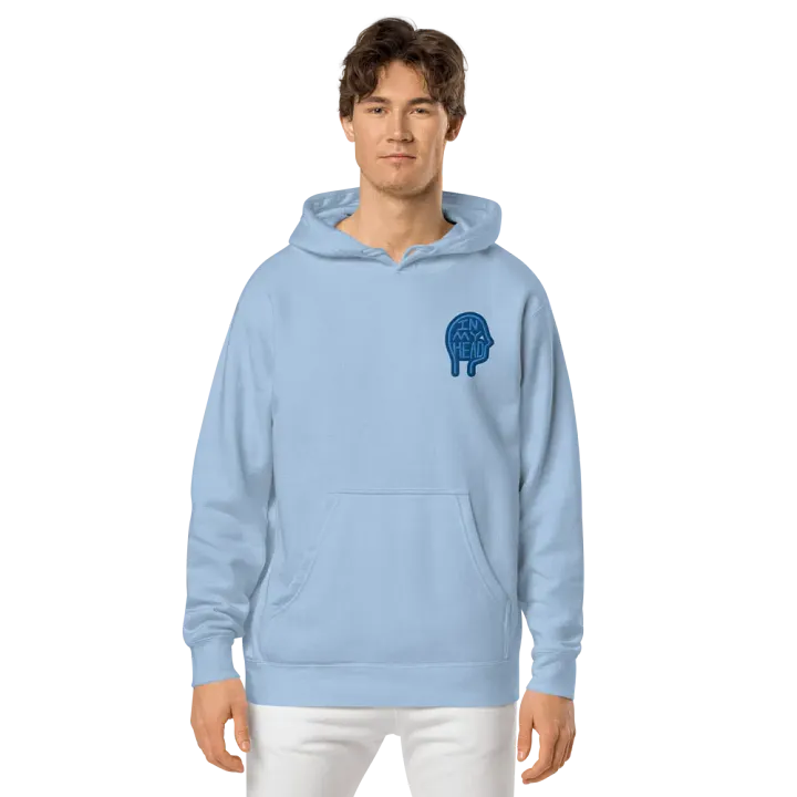 In My Head (L.C. creek design) embroidered pigment hoodie product image (2)