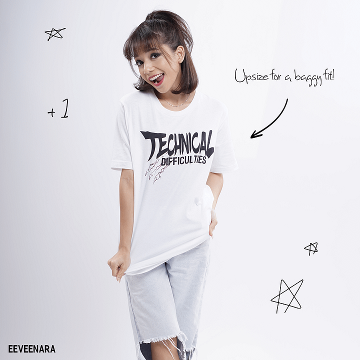 TECHNICAL DIFFICULTIES TEE - [WHITE] product image (1)