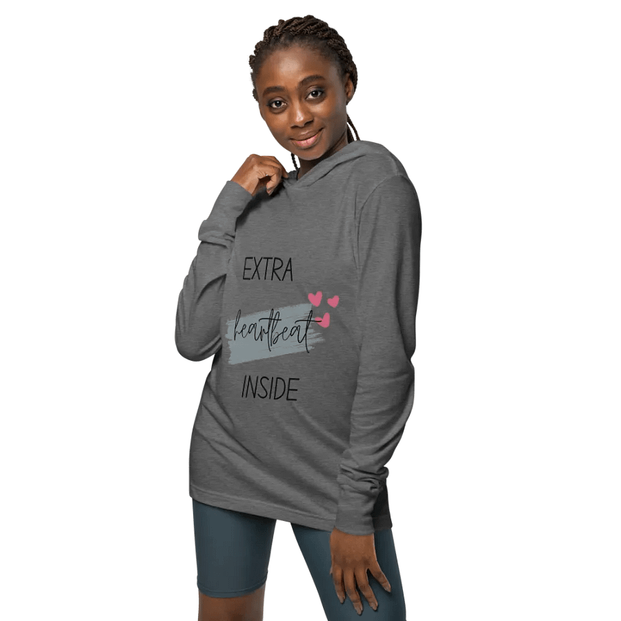 Extra Heartbeat Inside Hoodie,New Mom Hoodie, Baby Announcement Gift product image (22)