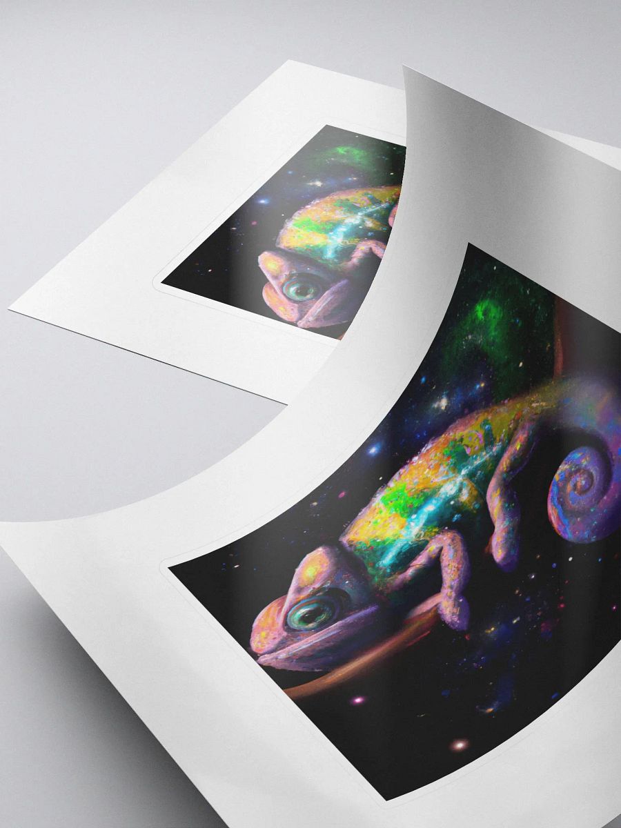Cute Galactic Chameleon Sigma Sticker product image (4)