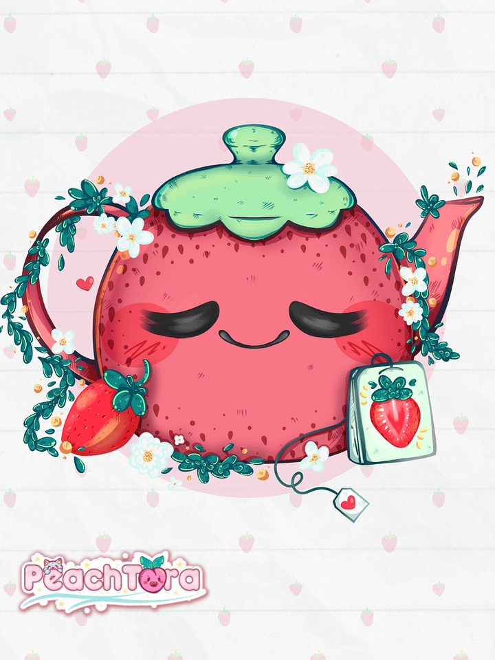 Strawberry Tea ☕ (Clear ) product image (1)