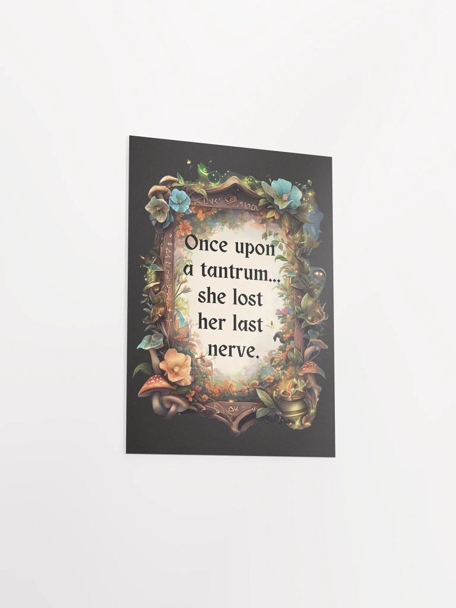 Funny Mom Wall Art – ‘Once Upon A Tantrum’ Parenting Humor Print product image (39)