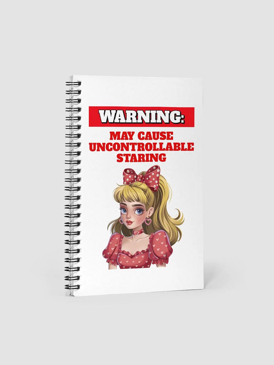 Warning: May Cause Uncontrollable Staring - Funny Spiral Notebook product image (3)