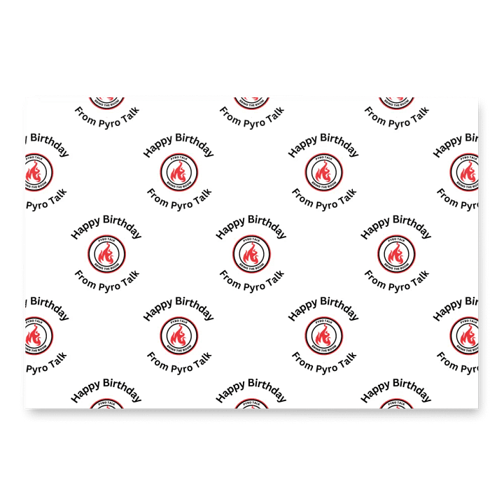 Happy Birthday from Pyro Talk Paper product image (1)