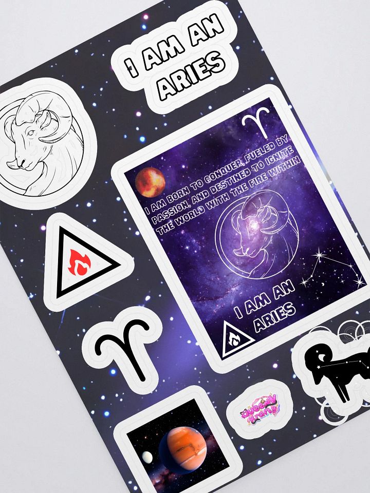 I am an Aries Sticker Sheet product image (2)