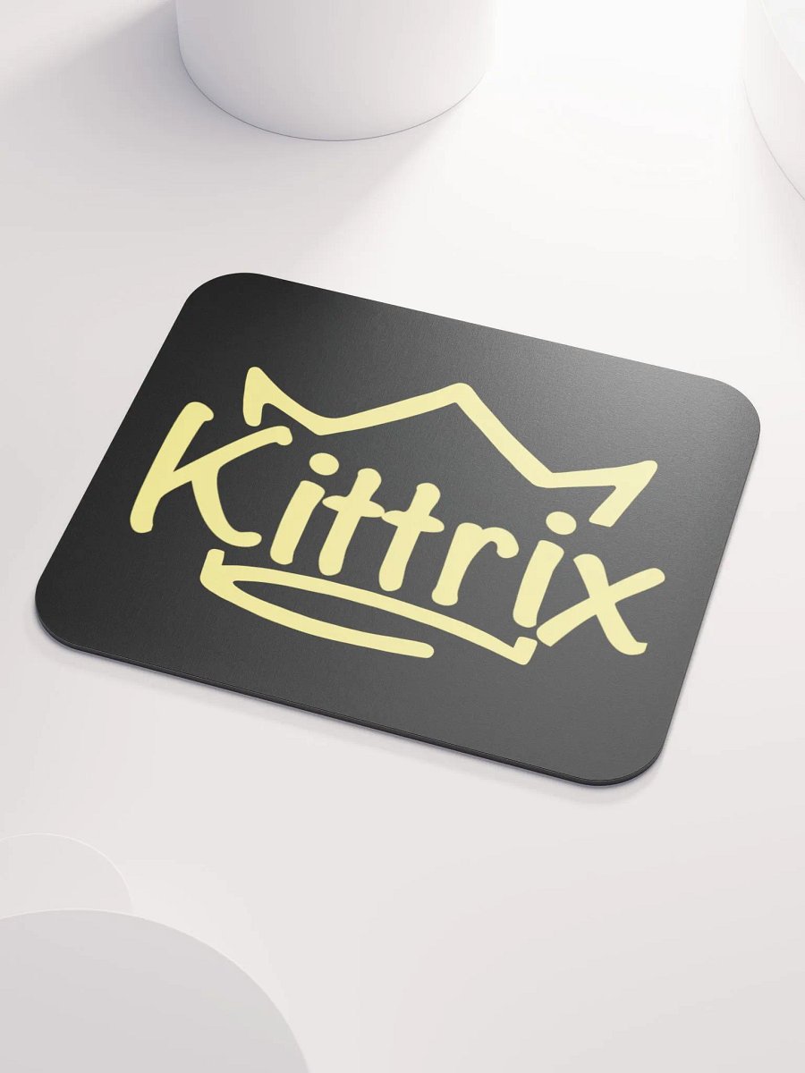 Black & Gold Kittrix Mouse Pad product image (3)