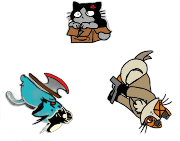 Murder Cats Mini Sticker 3 Pack product image (1)