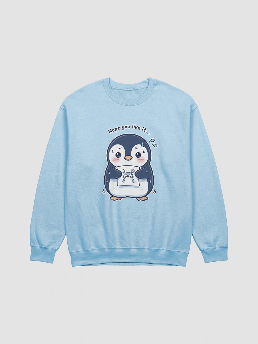 Nervous Penguin Presenting Art Crewneck Sweatshirt product image (9)