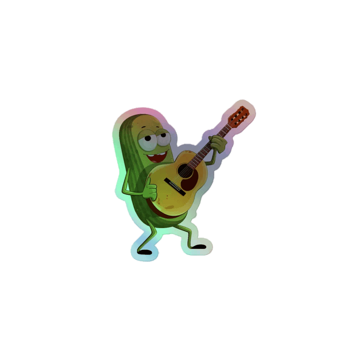 Holographic Dill-icious Pickle Sticker product image (1)