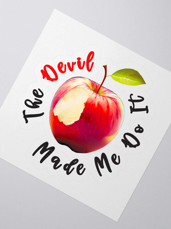 The Devil Made Me Do It Kiss Cut Stickers product image (5)
