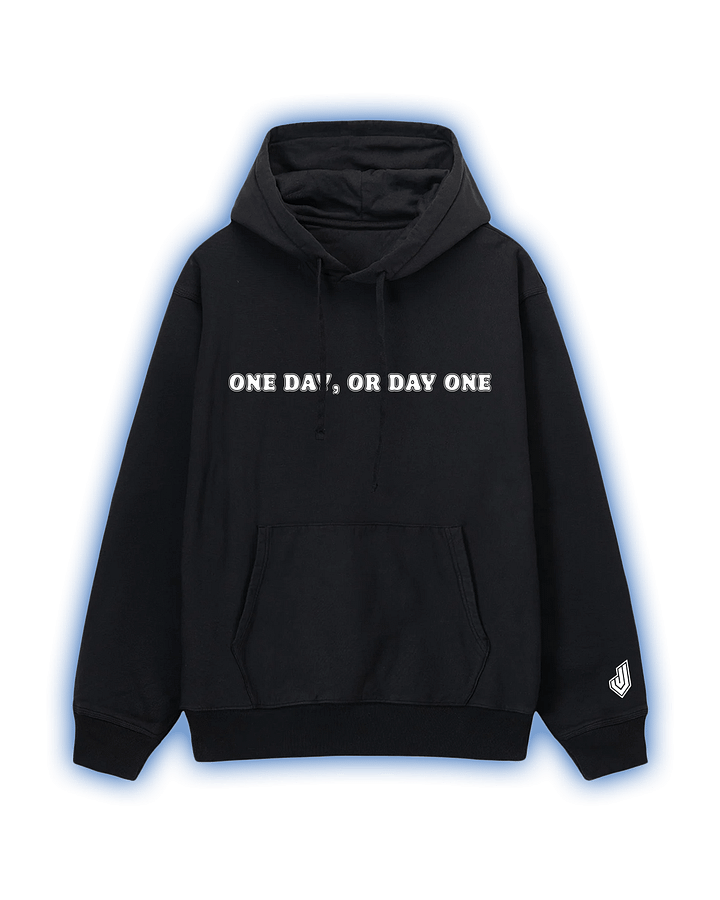 ONE DAY, OR DAY ONE HOODIE- BLACK product image (1)