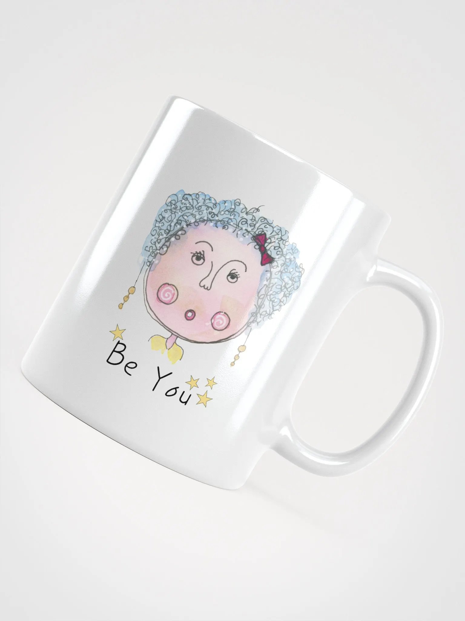 Whimsical Be You Character White Glossy Mug product image (4)