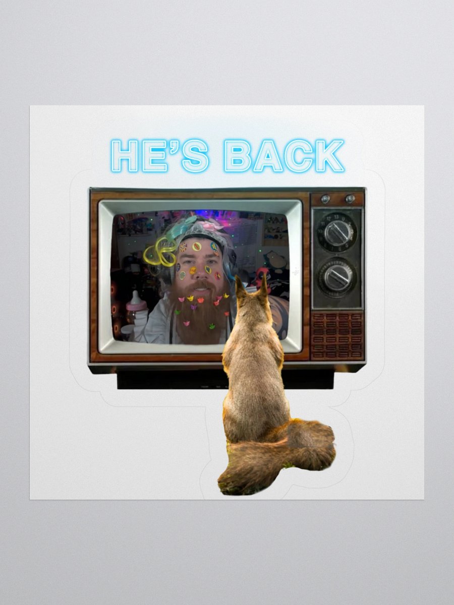 Waffles - He's Back Sticker product image (2)
