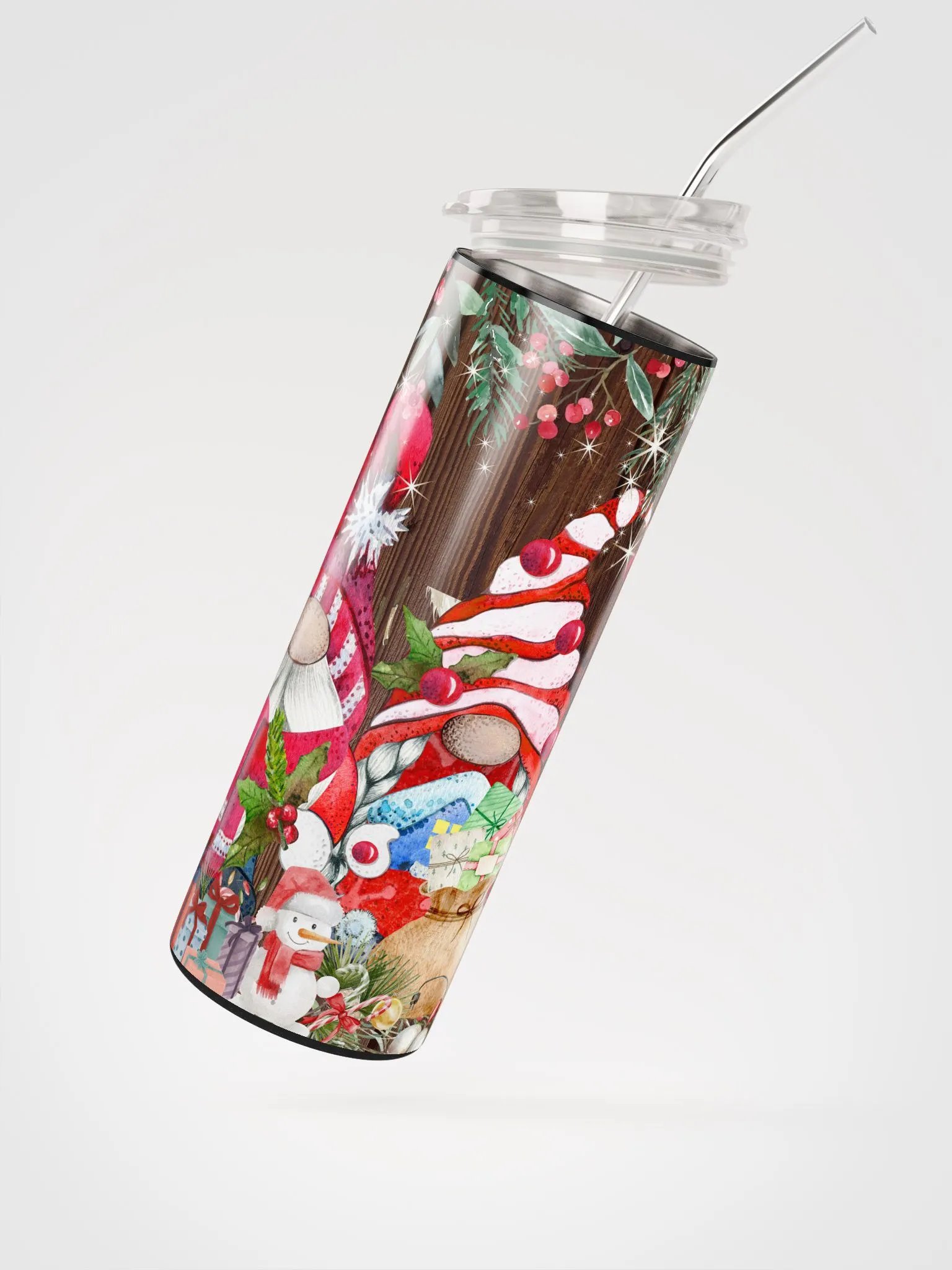 GNOME TUMBLER WITH REUSABLE STRAW product image (3)