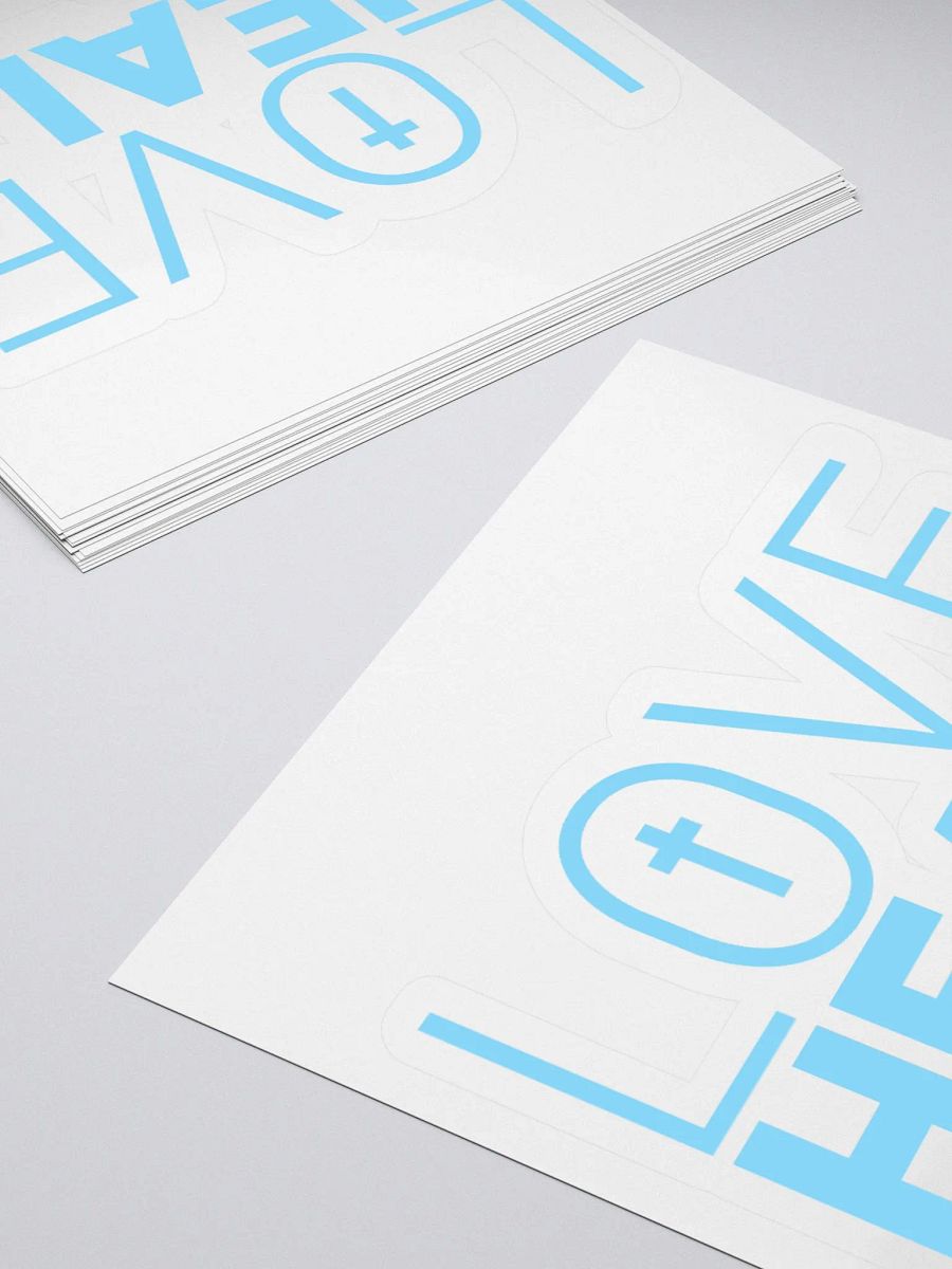 LOVE HEALS - Kiss Cut Stickers (blue) product image (4)
