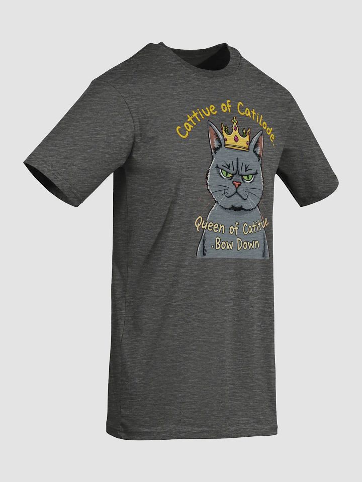 Cattitude Queen: Bow Down to Feline Royalty Men's Tee product image (14)