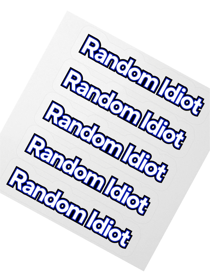 Random Idiot Cut Stickers (Multiple) product image (4)