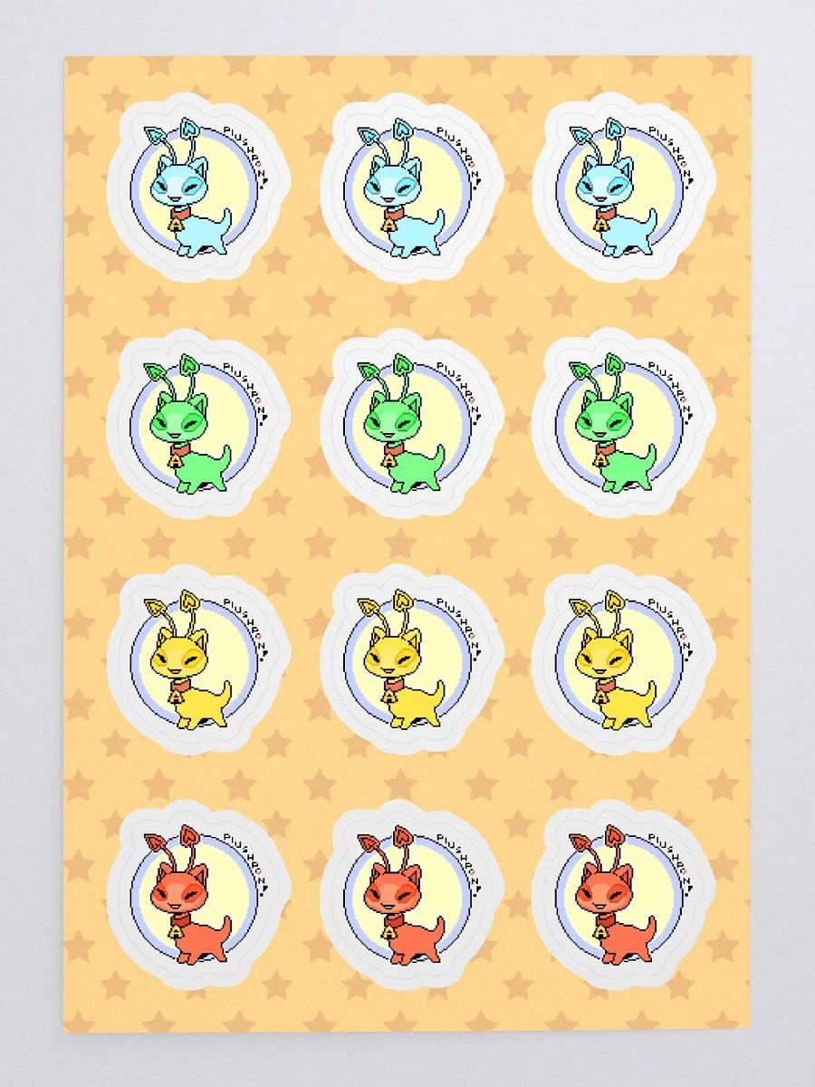 ⭐ Adopt An Aisha! Sticker Sheet | By Plushpon product image (1)