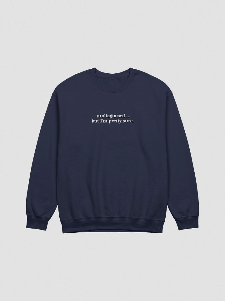 "undiagnosed... but" - Campy Crewneck (Embroidered) product image (2)