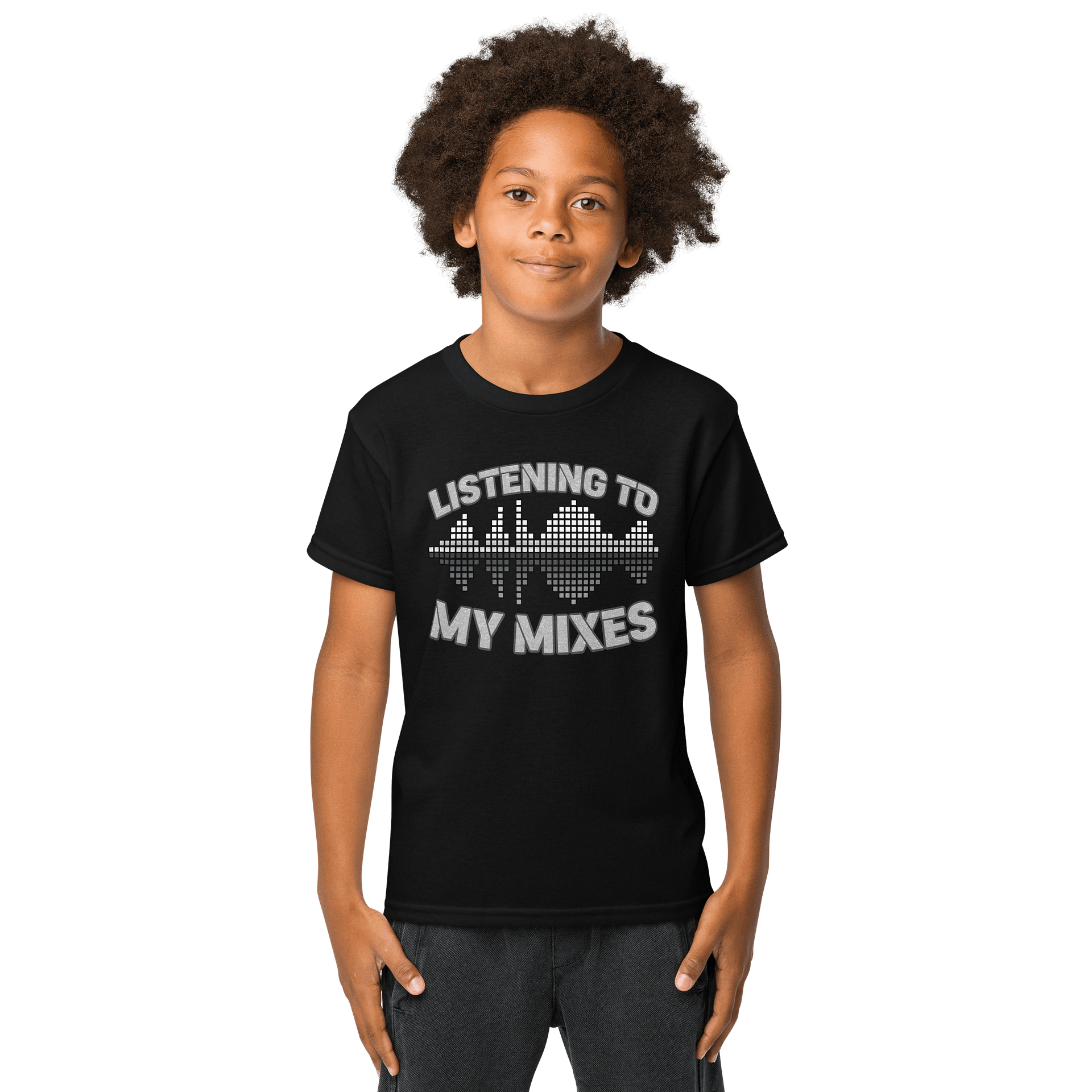 Listening To My Mixes Funny T-Shirt For Kids product image (1)
