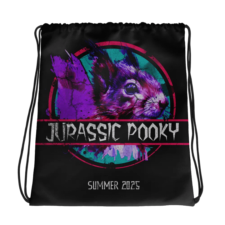 Jurassic Pooky All-Over Drawstring Adventure Bag product image (1)
