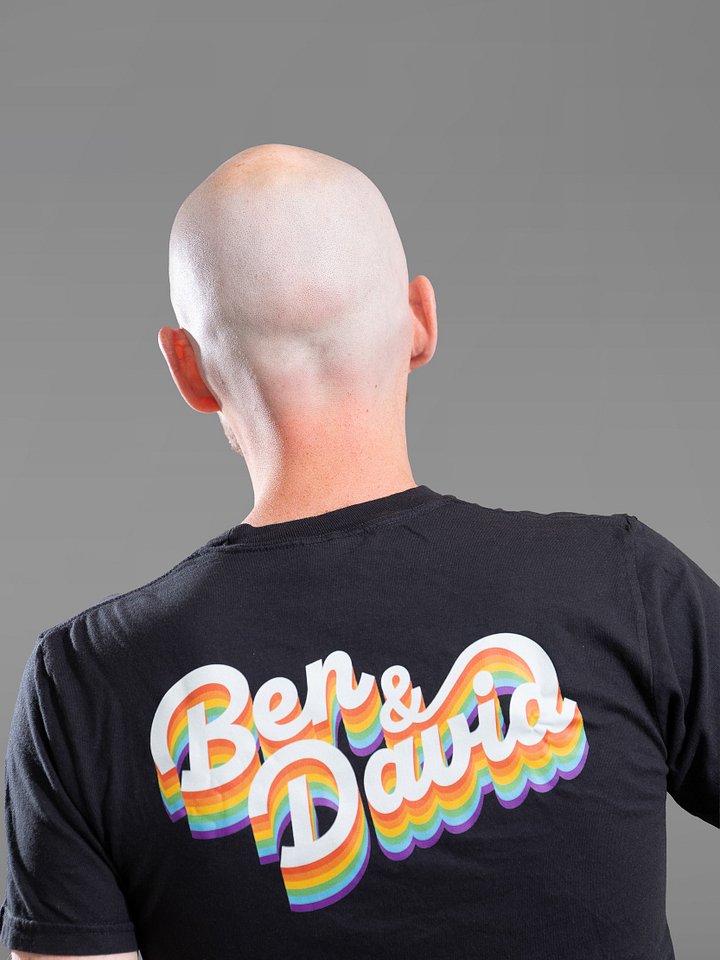 Women's Cruise with Ben and David Pride Logo T-Shirt - Black product image (2)